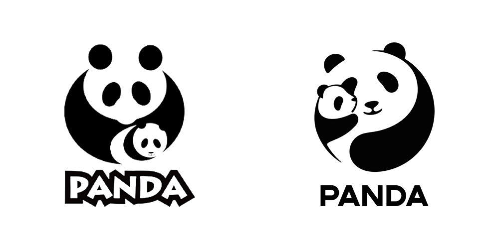成都大熊貓繁育研究基地新舊LOGO對(duì)比