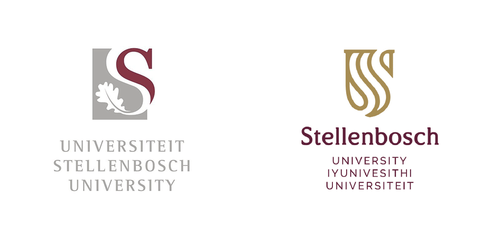 斯泰倫博斯大學 LOGO新舊對比（左圖為舊）